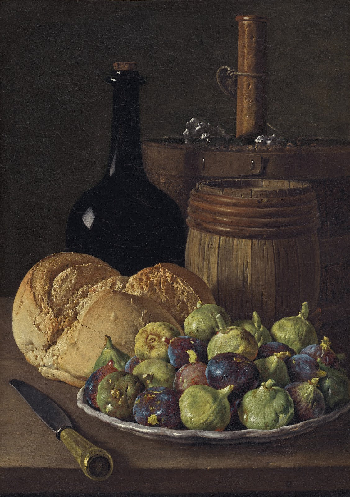 Still Life with Figs and Bread c 1770