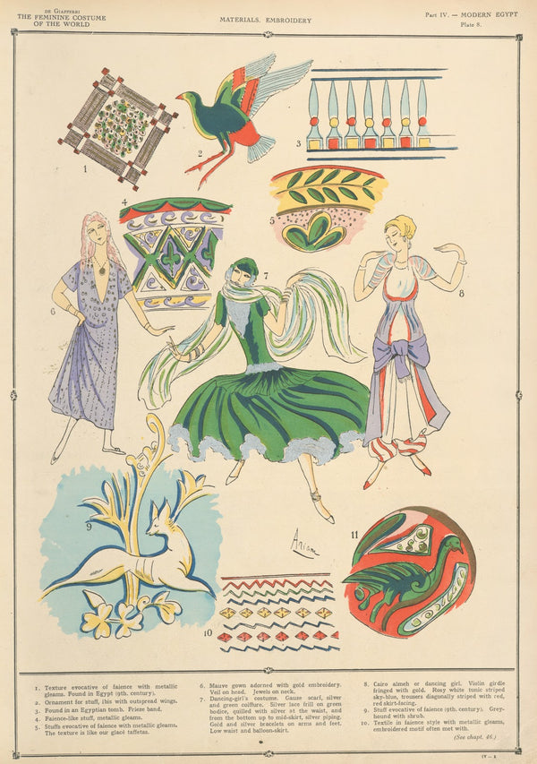 Modern Egypt  Materials embroidery 1926 1927