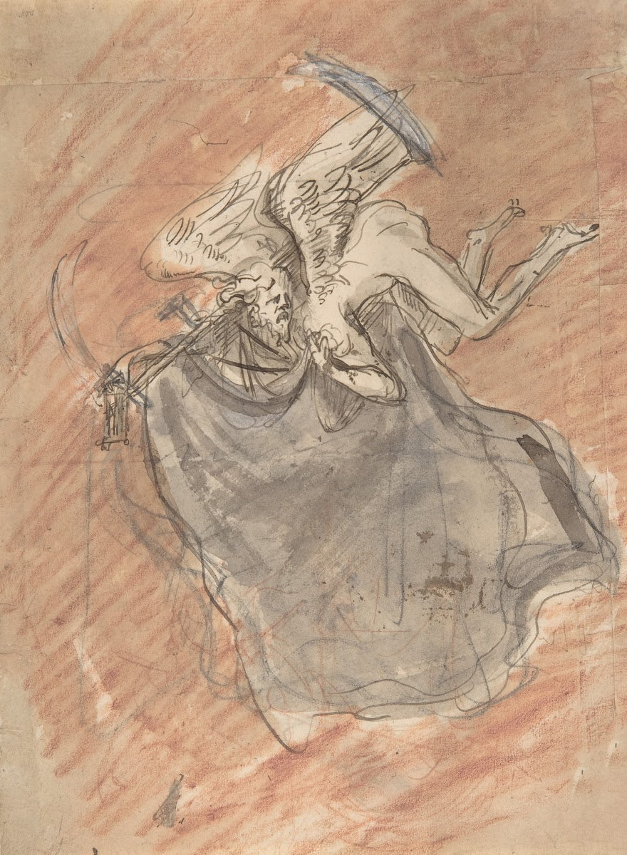 Design for a sepulchral monument with an allegory of Time late 17thearly 18th ce