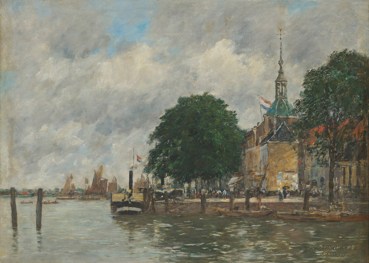 Dordrecht Un quai du port 1884