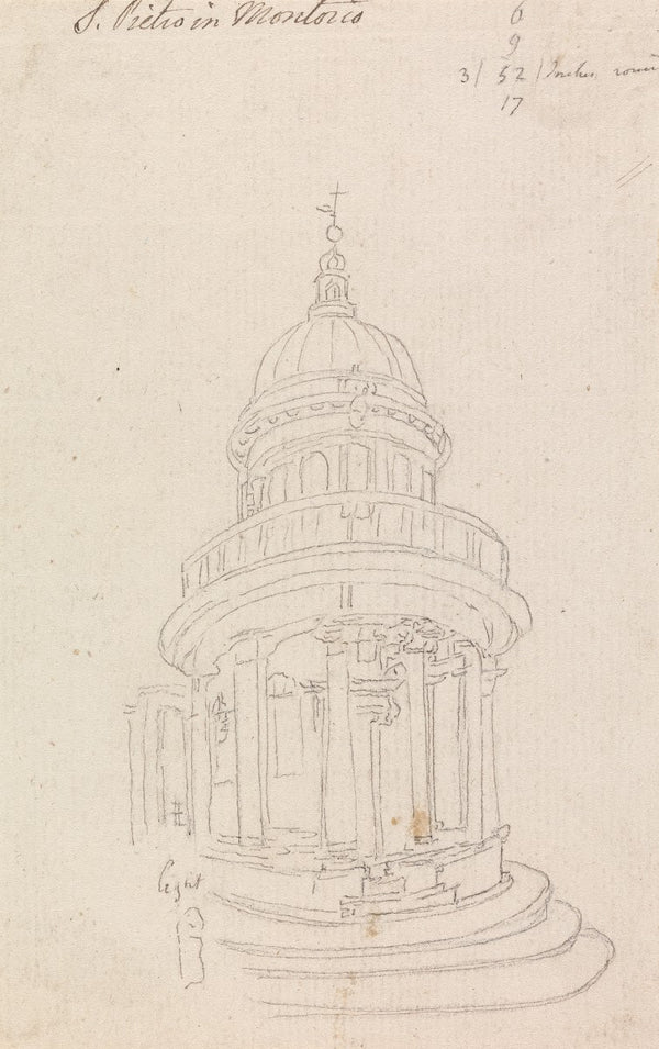 The Tempietto in San Pietro in Montorio Italy 1777 to 1778