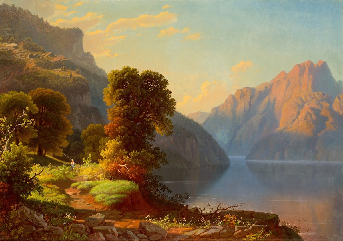 A View of a Lake in the Mountains circa 1856 1859