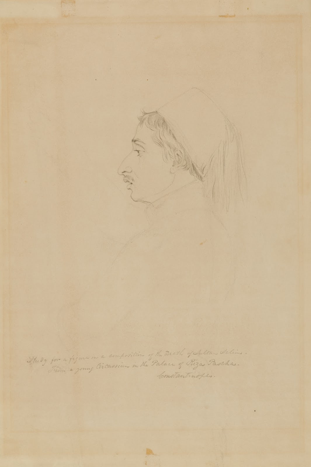 Study for a Figure in a Composition of the Death of Sultan Selim