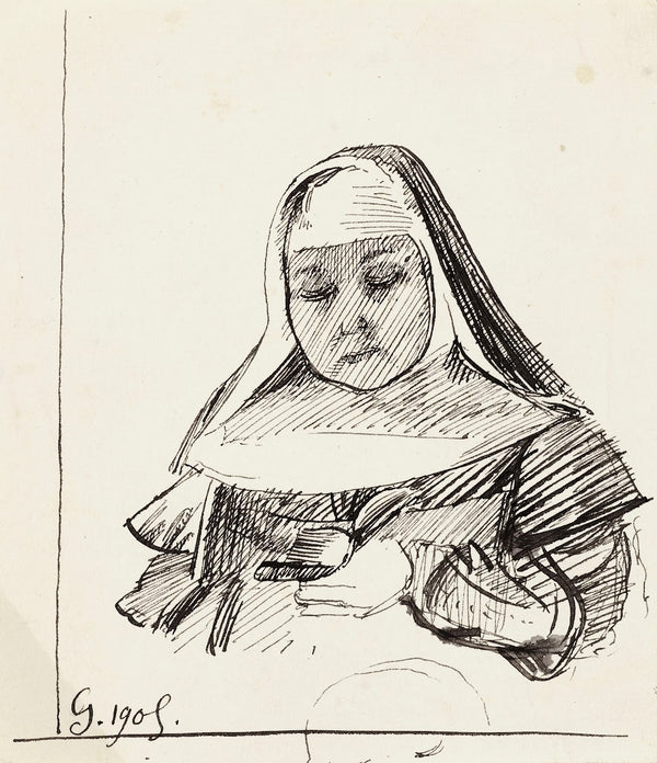 Portrait dune religieuse 1905
