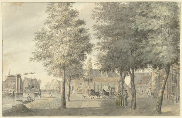 Plein in het dorp Zuilen 1757   1822