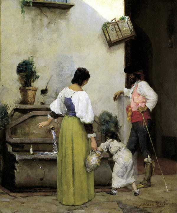 At the Water Trough 1876 1877