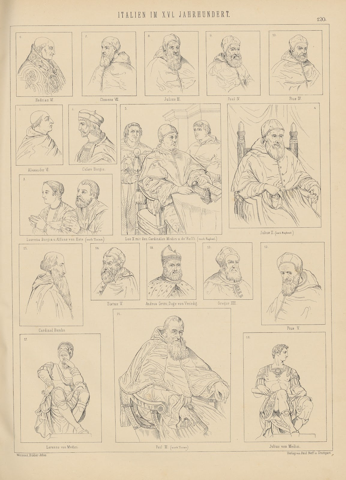 Bilder Atlas zur Weltgeschichte Pl119 1881