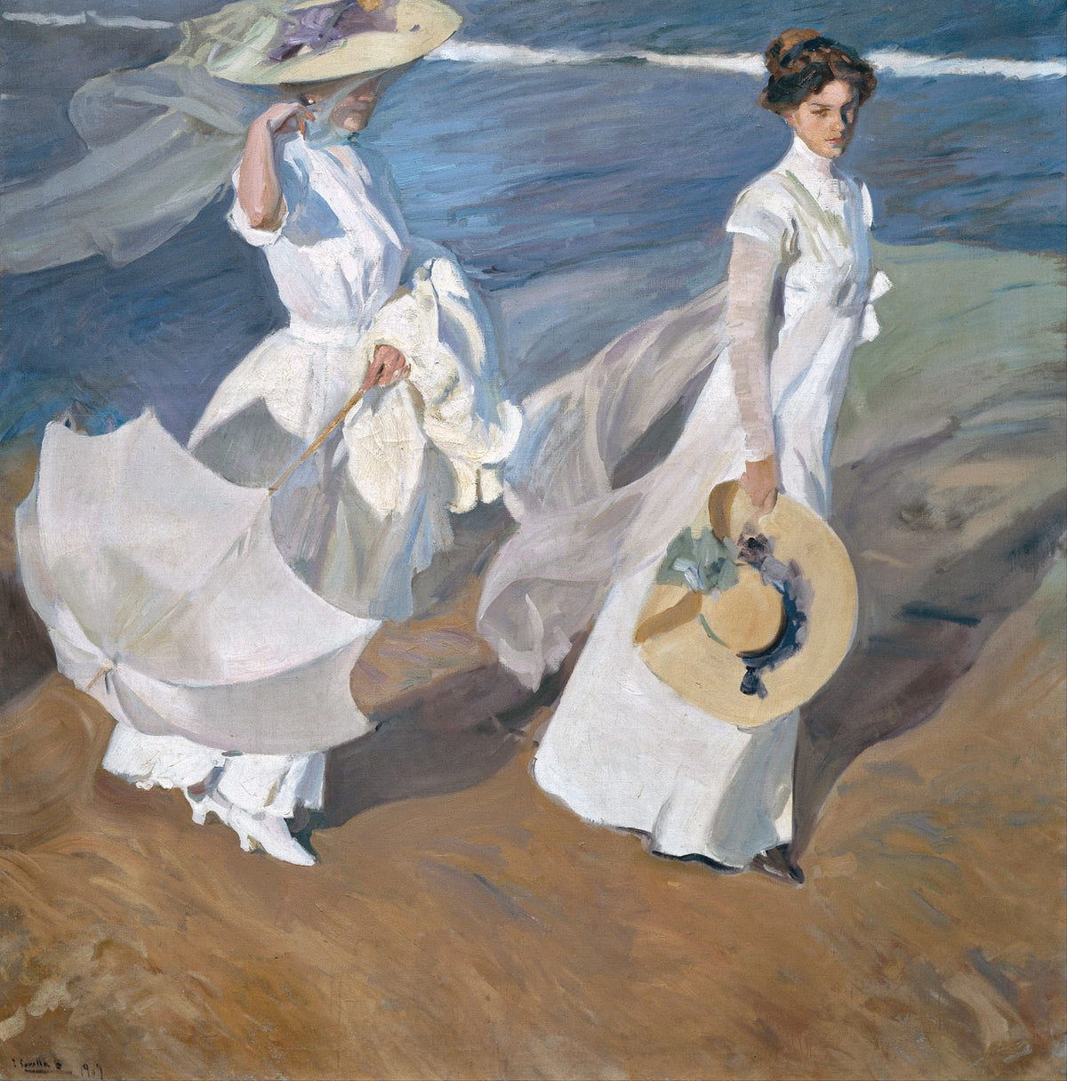 Strolling along the Seashore 1909