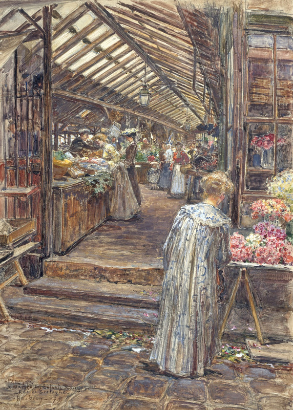 Le Marché des Enfants Rouges rue de Bretagne 1907