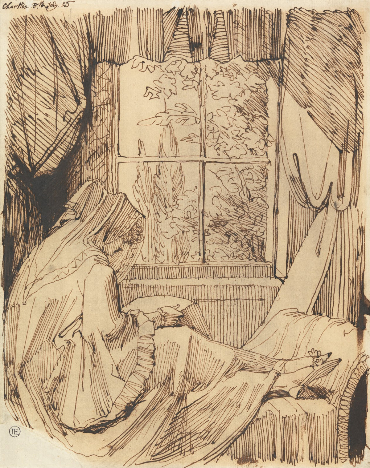 Woman Reading Seated Before a Window 1805