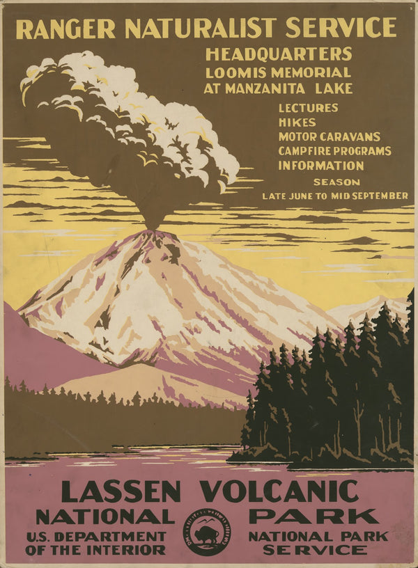 Lassen Volcanic National Park Ranger Naturalist Service 1938
