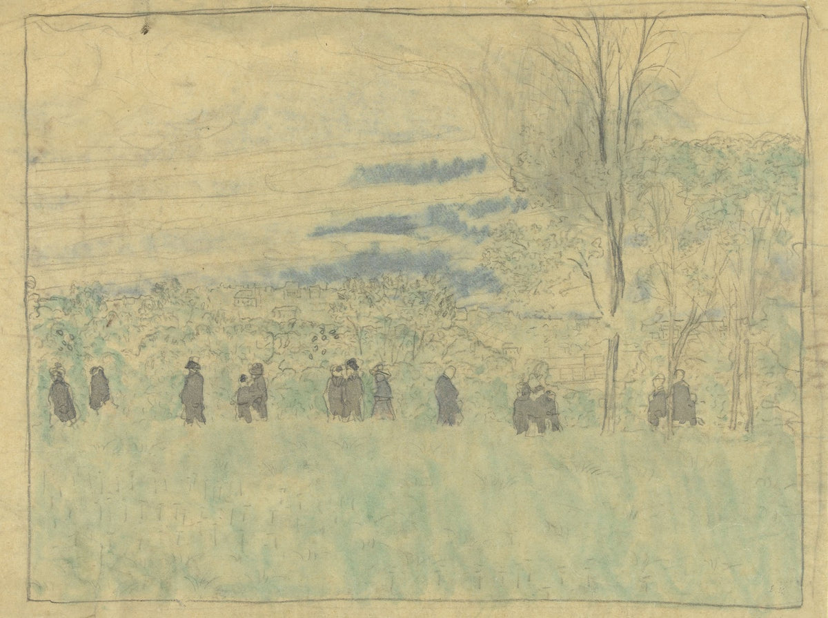 Landschap met wandelaars 1878   1940