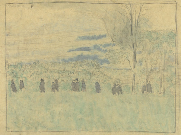 Landschap met wandelaars 1878   1940