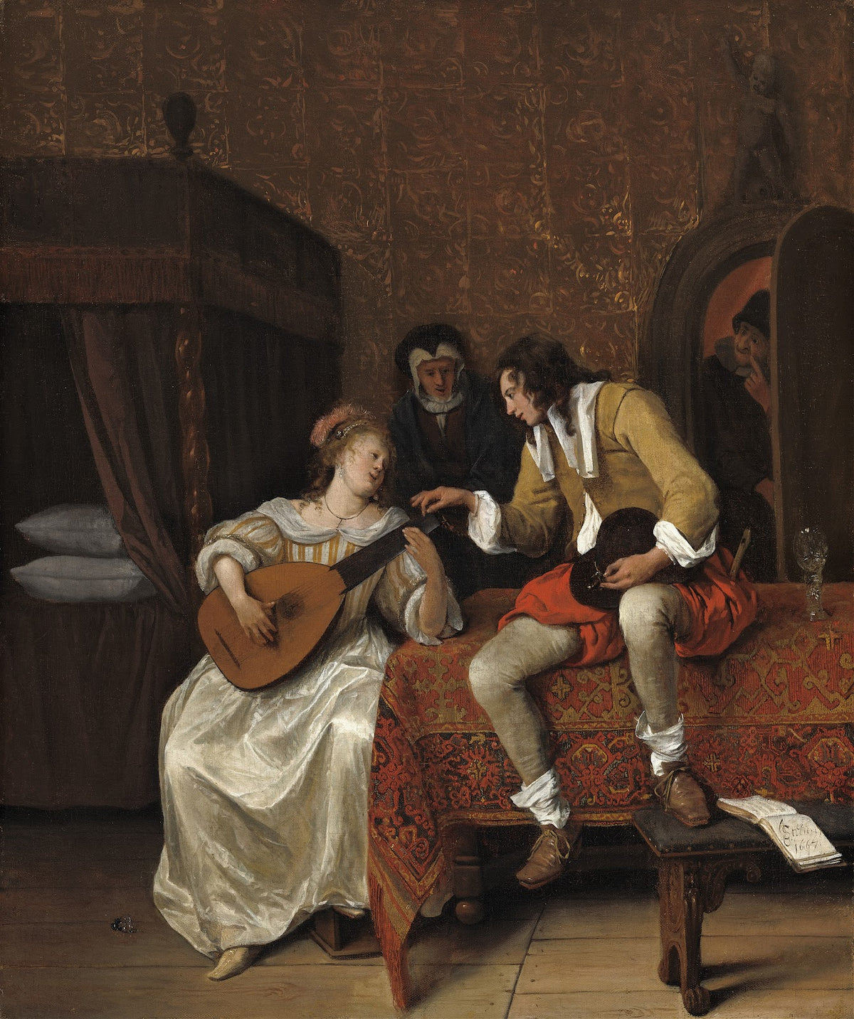 Ascagnes and Lucelle The Music Lesson 1667