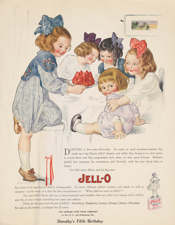 Dorothys fifth birthday Jell o 1920