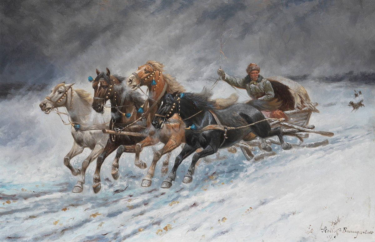 Auf der Flucht vor den Wölfen 1900