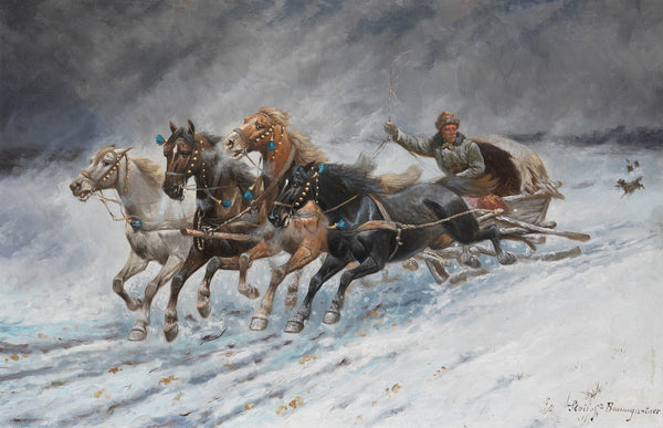 Auf der Flucht vor den Wölfen 1900