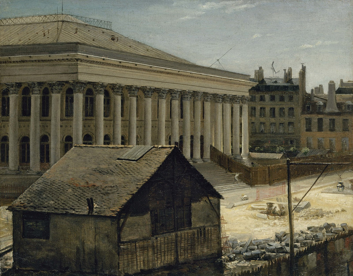 La Bourse en construction 1820
