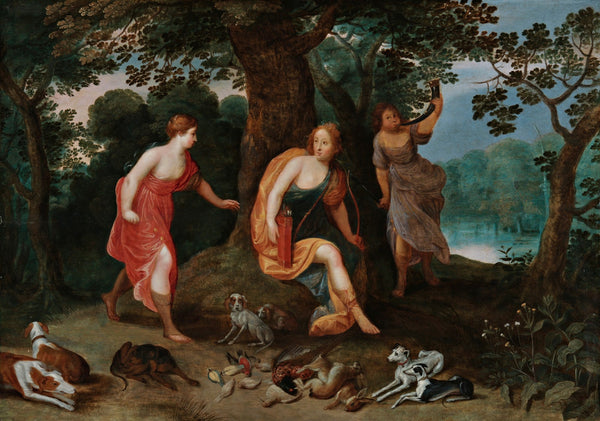 Diana And Her Nymphs Surrounded By The Spoils Of The Hunt