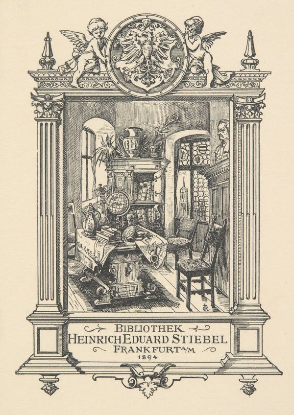 Ekslibris Heinricha Eduarda Stiebela 1894