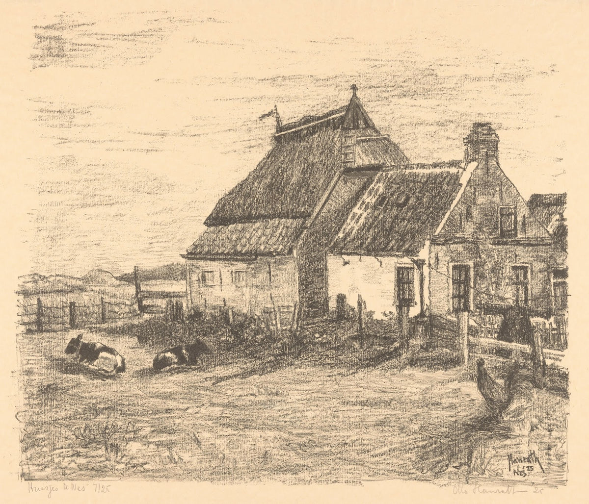 Huisjes te Nes 1925
