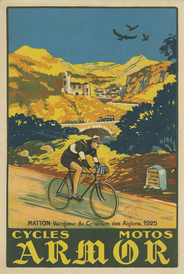 Matton vainqueur du Critérium des Aiglons 1925 Cycles motos Armor 1926 4798x7148 (1)