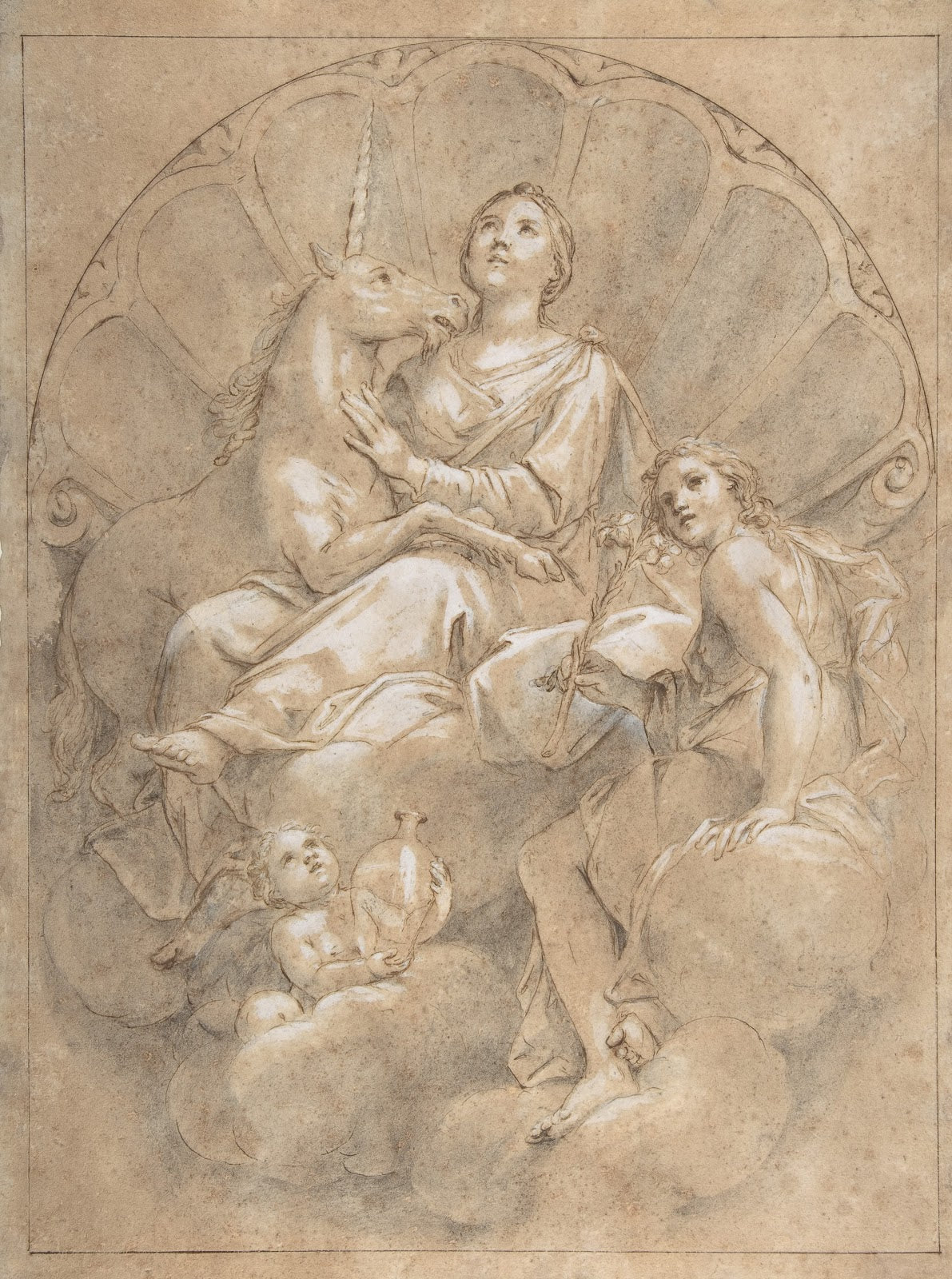 Allegorical Figure of Purity with a Unicorn 168889