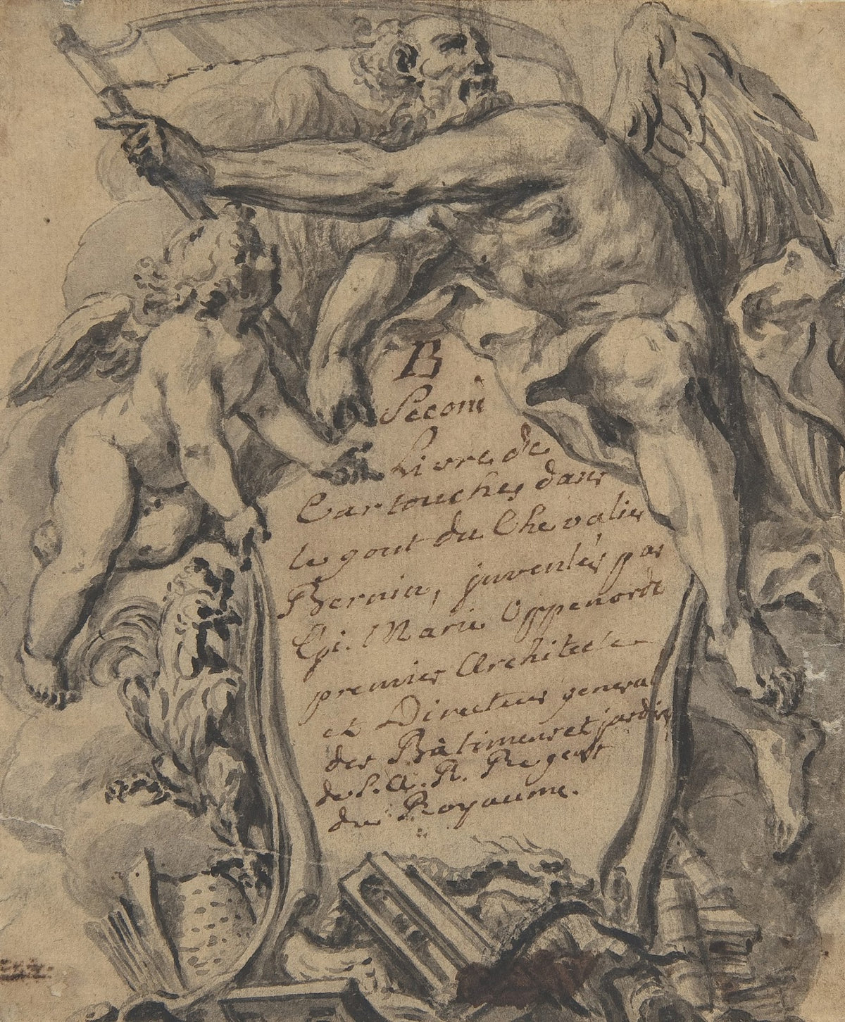 Study for a Cartouche