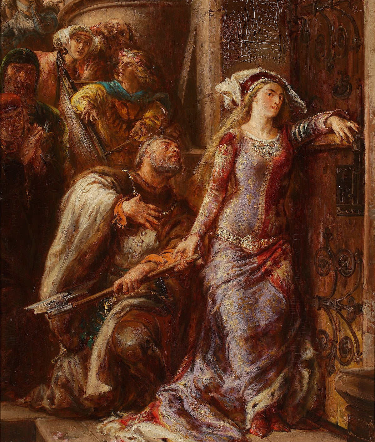 Queen Jadwiga and Dymitr of Goraj 1882