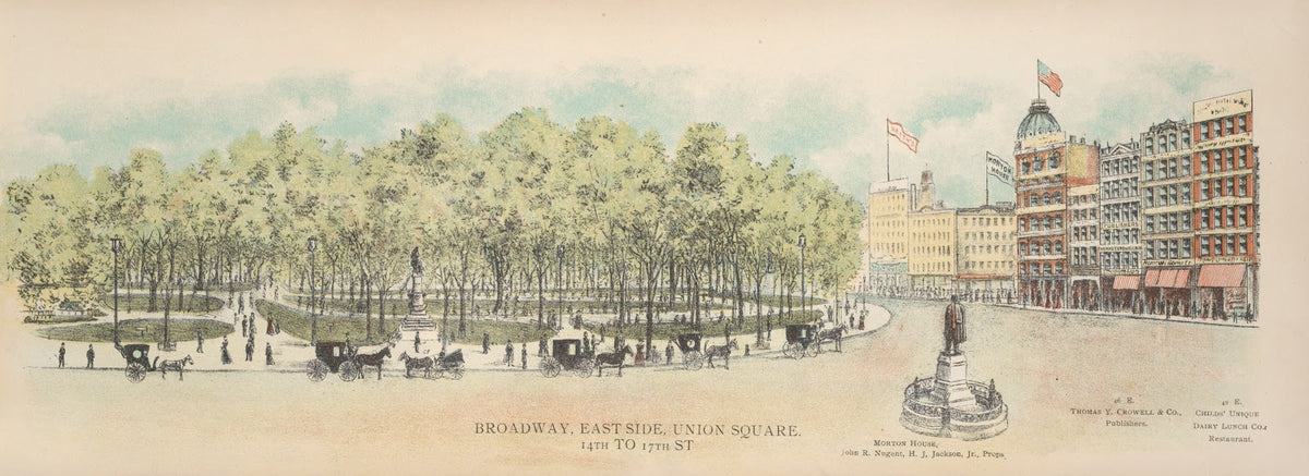 Broadway East Side Union Square 14th to 17th St 1899