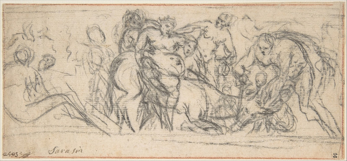 Drunken Silenus Riding on an Ass 17th century