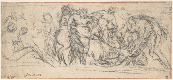 Drunken Silenus Riding on an Ass 17th century