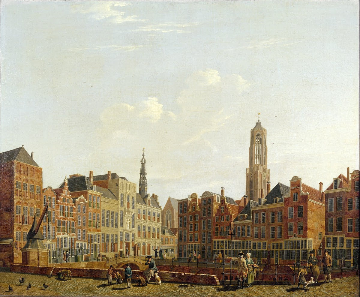 Utrecht Town Hall Bridge with Surroundings 1779
