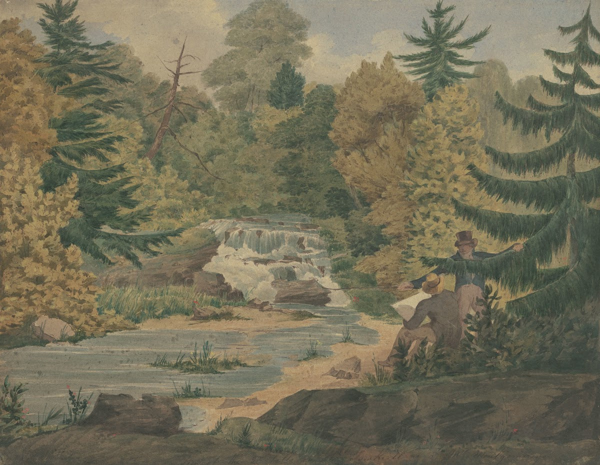 View of the Second Falls on the Sawkill River c 1840