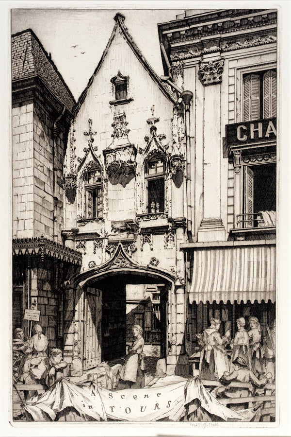 A Scene in Tours 1927