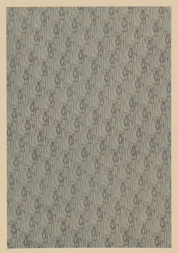 Lithografiertes Papier grafisches Flächenmuster 1903   1907