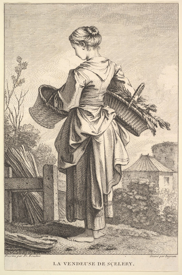 The Seller of Celery After François Boucher 17411763