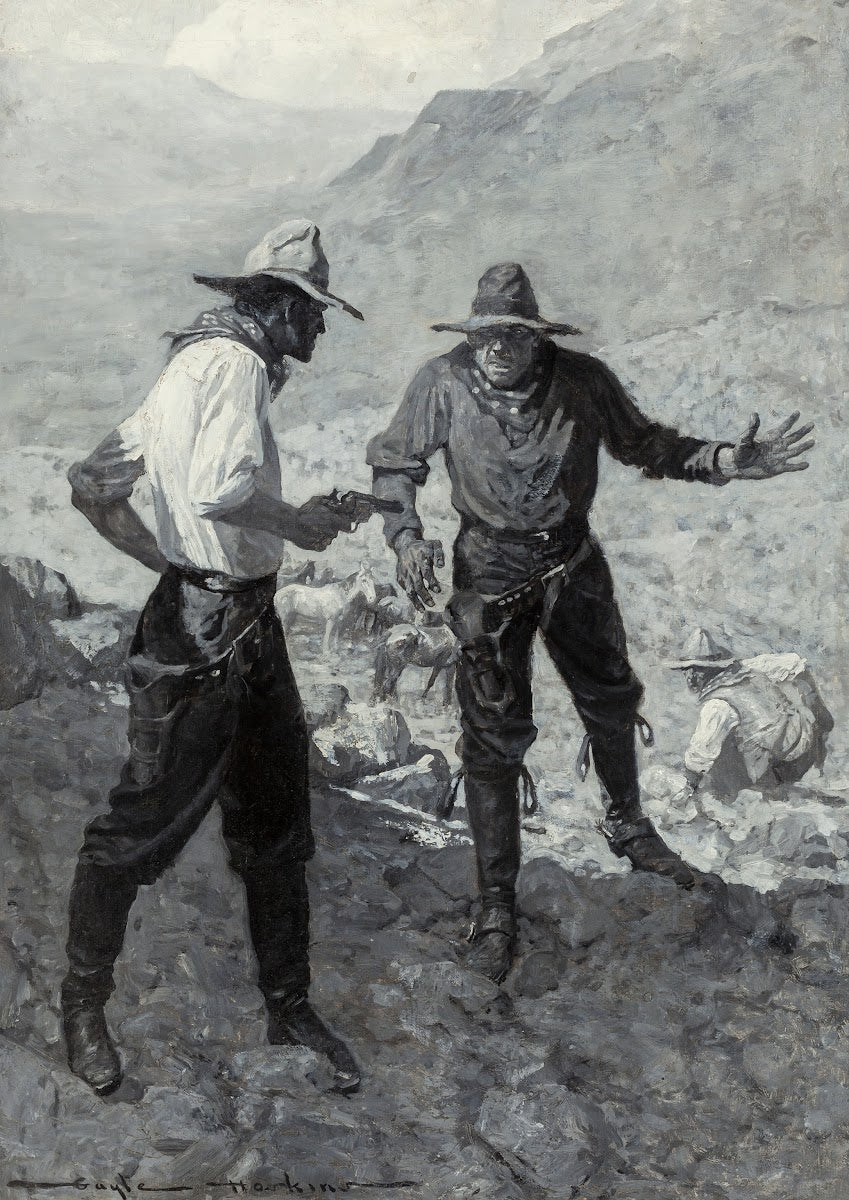 Confrontation Between Two Prospectors circa 1910