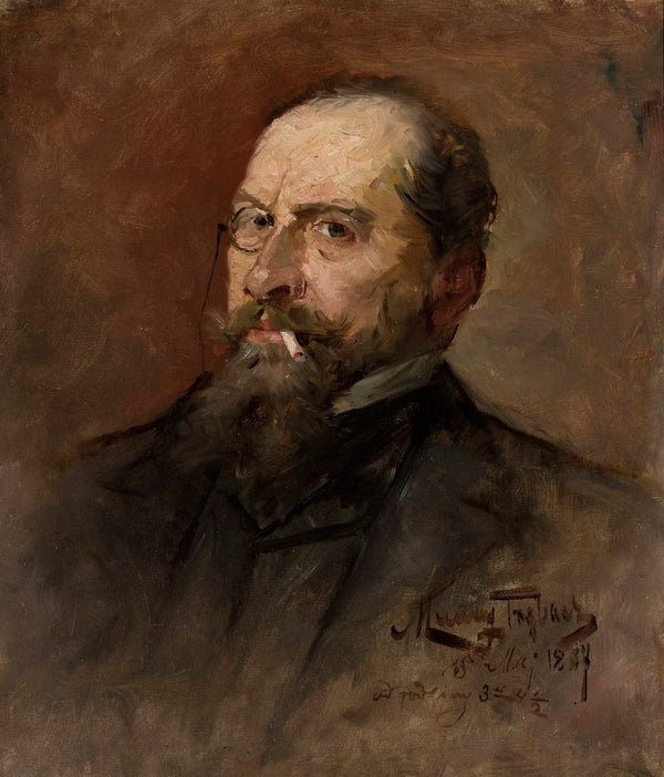 Portrait of Lucjan Wrotnowski painter 1887