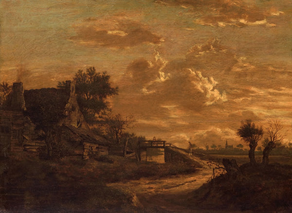 Landscape at Sunset c 1654   c 1657