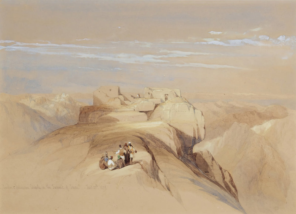 The Christian and Mohammedan Chapels on the Summit of Sinai 1839