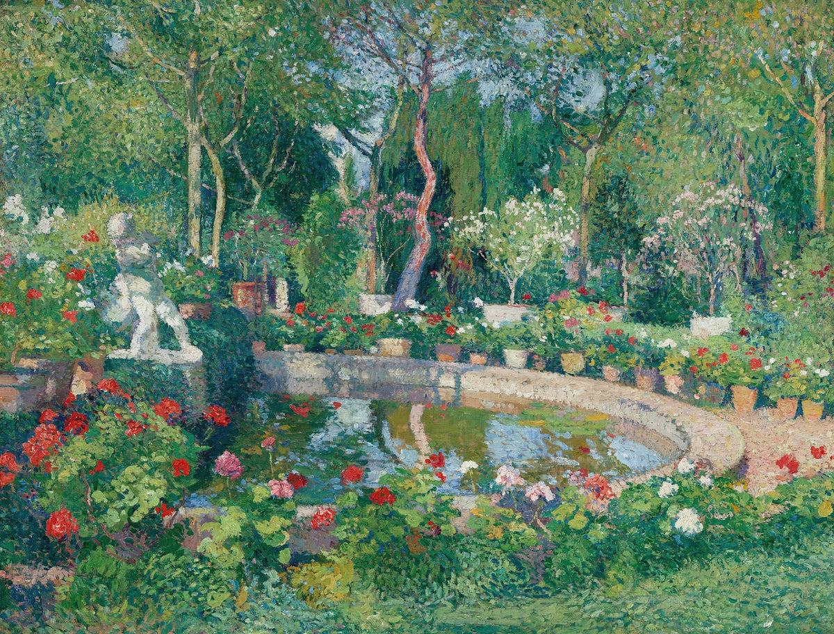 Grand bassin du Parc de Marquayrol circa 1905