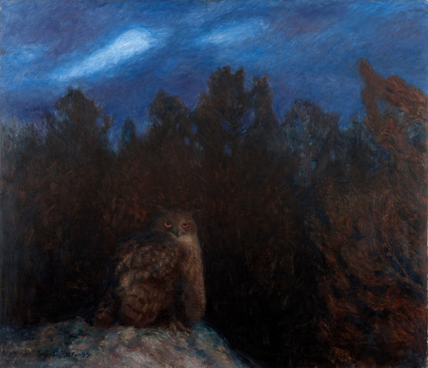 The Eagle Owl Deep in the Forest 1895