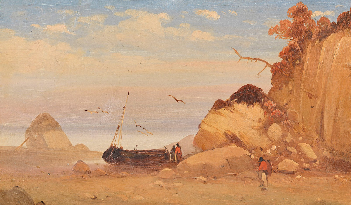Zugeschrieben  Fischer am Ostseestrand 1828