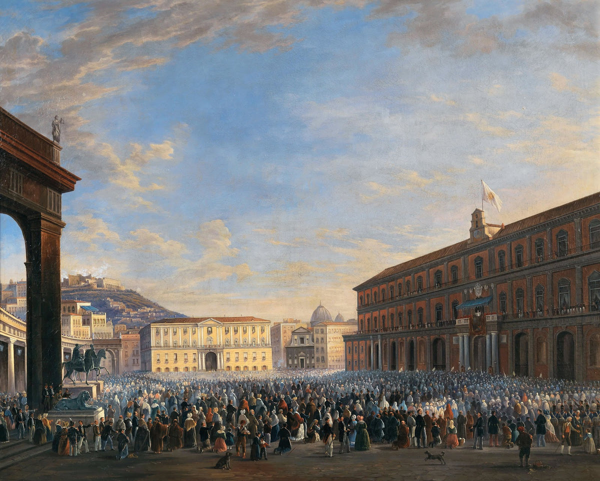 The arrival of Pope Pius IX in Naples 1850