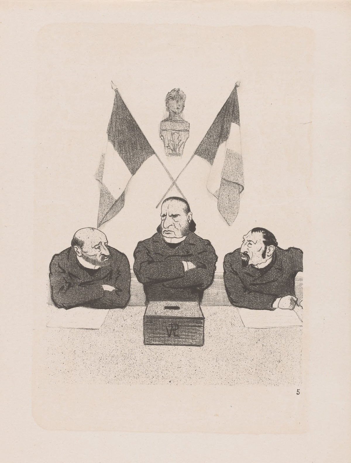 Aux urnesIl remplit ses devoirs de citoyen 1895