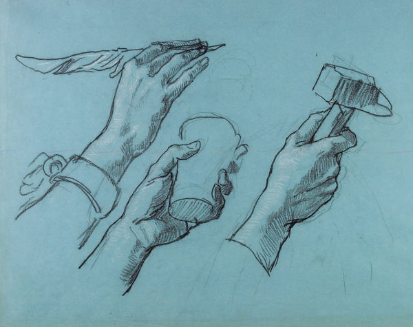 Trois Etudes de Mains Three Studies of Hands c 1876