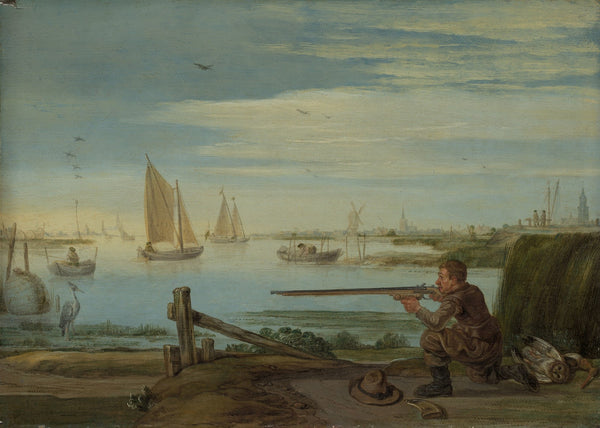 A Bird Hunter on a Riverbank c 1626   c 1631