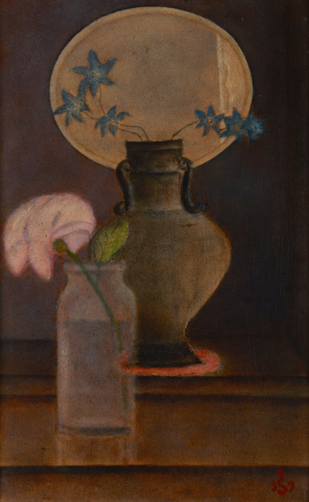 Larkspurs and a Rose 1932