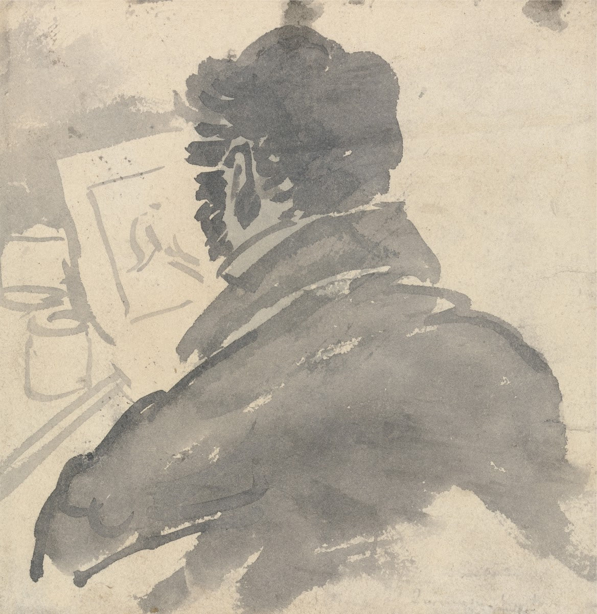 Study of JMW Turner Sketching